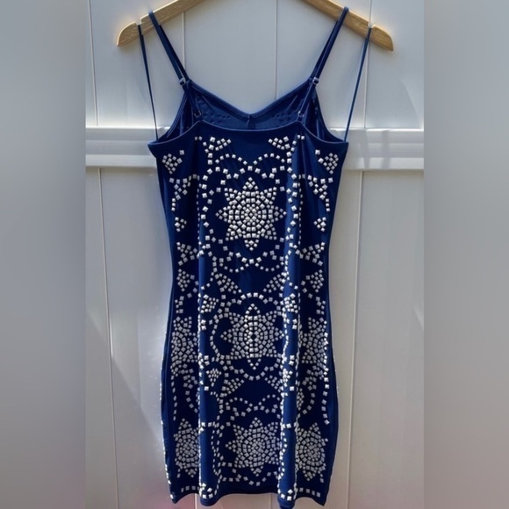 Michael Kors white studded cobalt women’s slip dress size xs